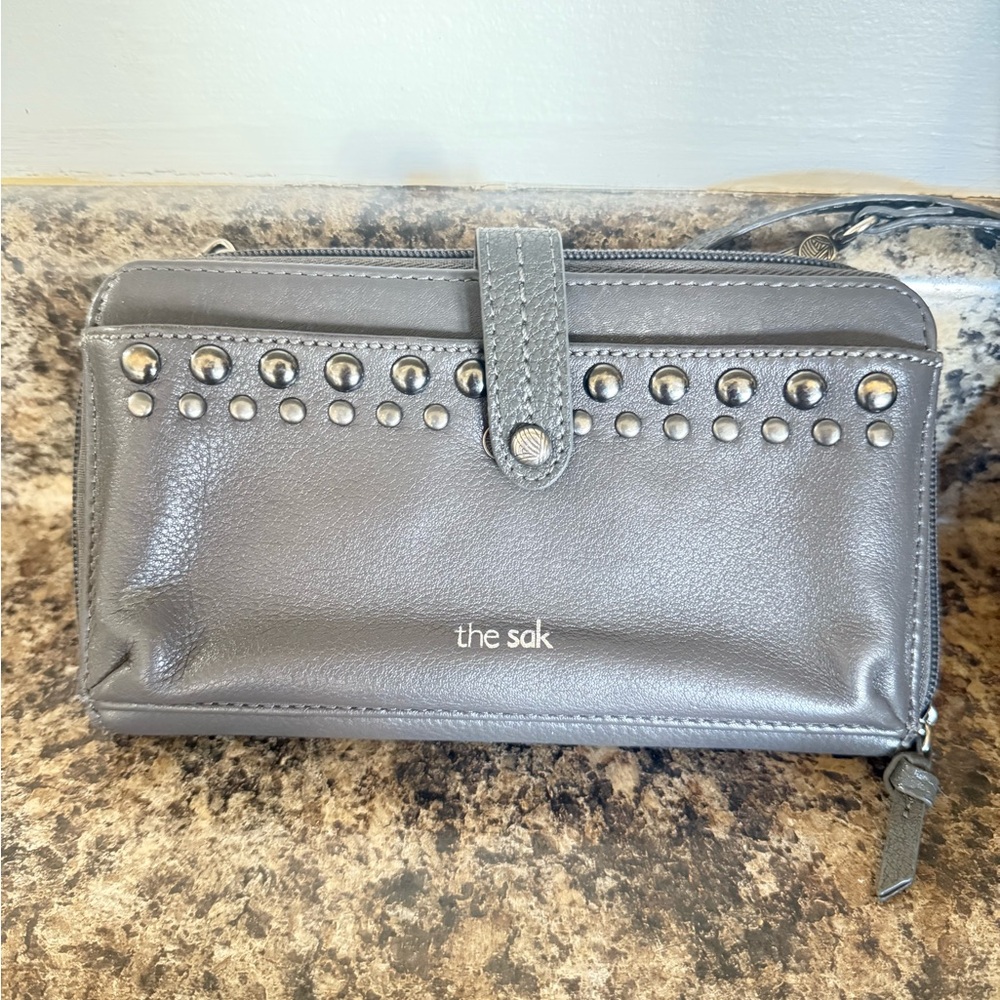 The Sak Charcoal Studded Women's Wallet